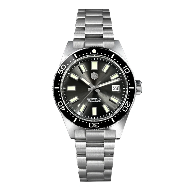 San Martin 39mm Vintage 62MAS Diver Watch SL3001 Mechanical Watches for Men 200m Waterproof C3 Luminous New Upgraded SN0007