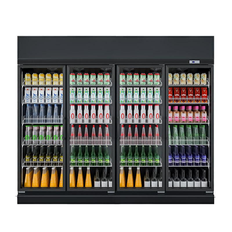Glass Door Upright Freezer For Commercial