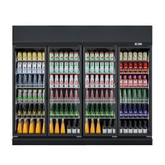 Glass Door Upright Freezer For Commercial