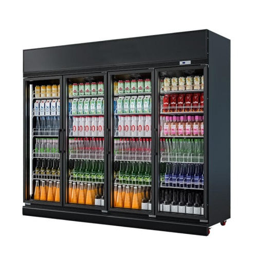 Glass Door Upright Freezer For Commercial