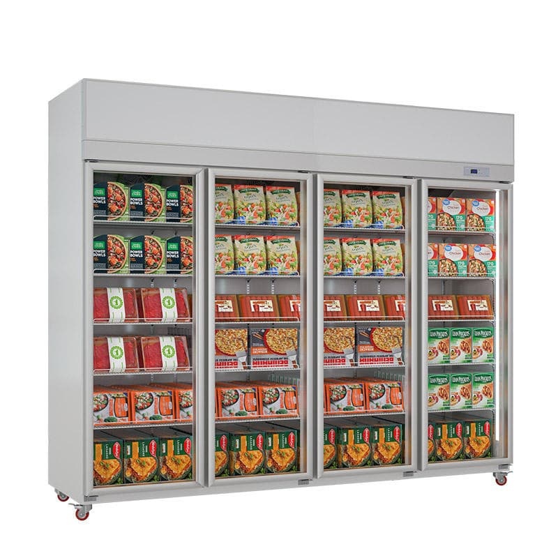 Shop Frozen Food Freezer Glass Door Deep Freezer