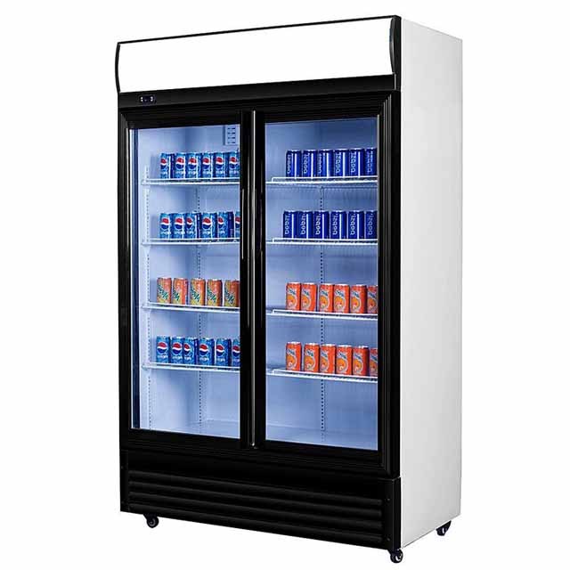Commercial Upright Glass Door Refrigerator Shop Multideck Beverage Cabinet
