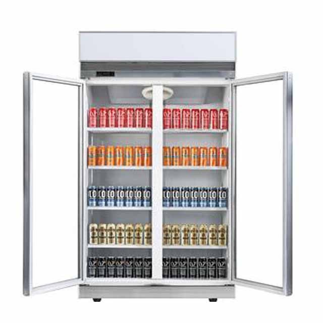 Commercial Upright Glass Door Refrigerator Shop Multideck Beverage Cabinet