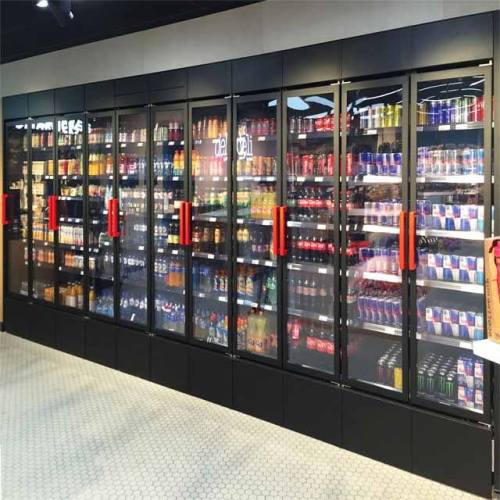 Shop Glass Door Display Fridge Built in Beverage Chiller