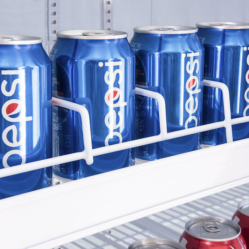 Supermarket Beverage Display Cooler Upright Glass Door Showcase