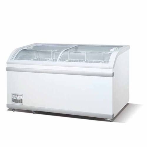 Single Island Glass Display Freezer