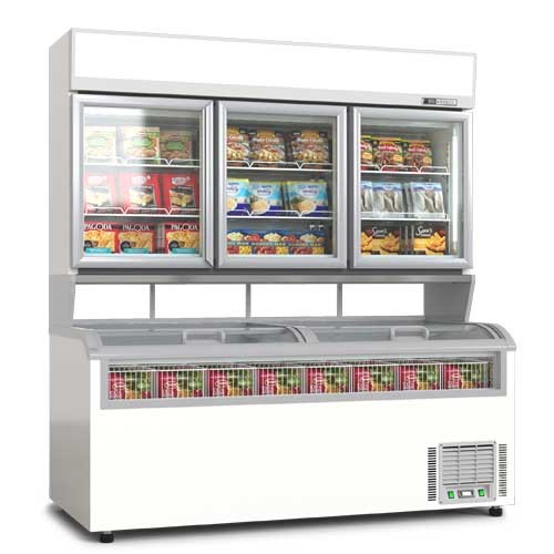 White Combined Freezer