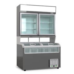 White Combined Freezer