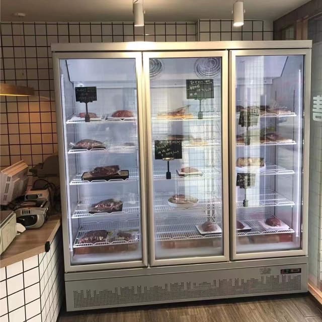 Commercial Glass Door Freezer For Frozen Foods
