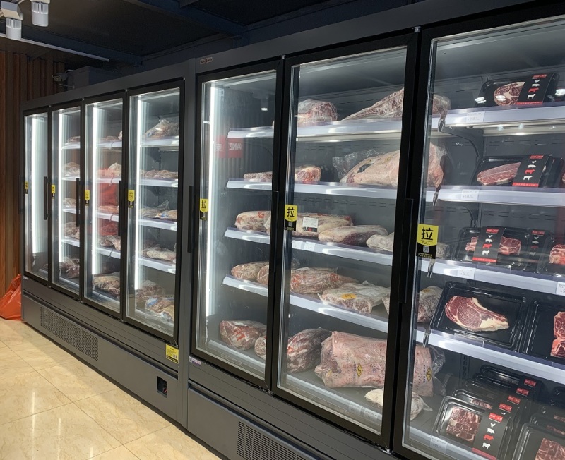 Glass Door Display Fridge For Supermarket