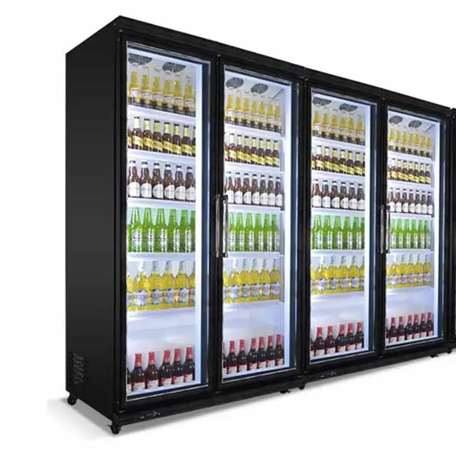 Glass Door Beer Fridge Commercial Beverage Display Refrigerator
