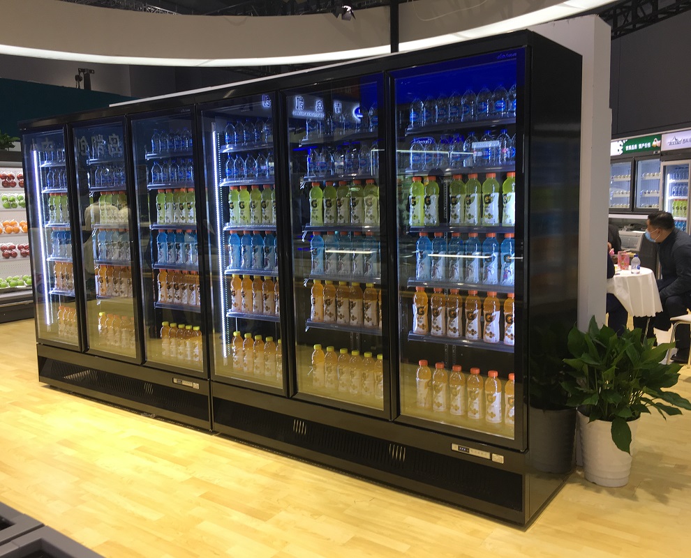 Glass Door Display Fridge For Supermarket
