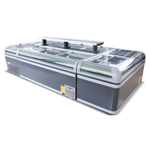 Supermarket Combined Island Freezer Commercial Combi Freezer