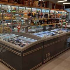 Supermarket Combined Island Freezer Commercial Combi Freezer