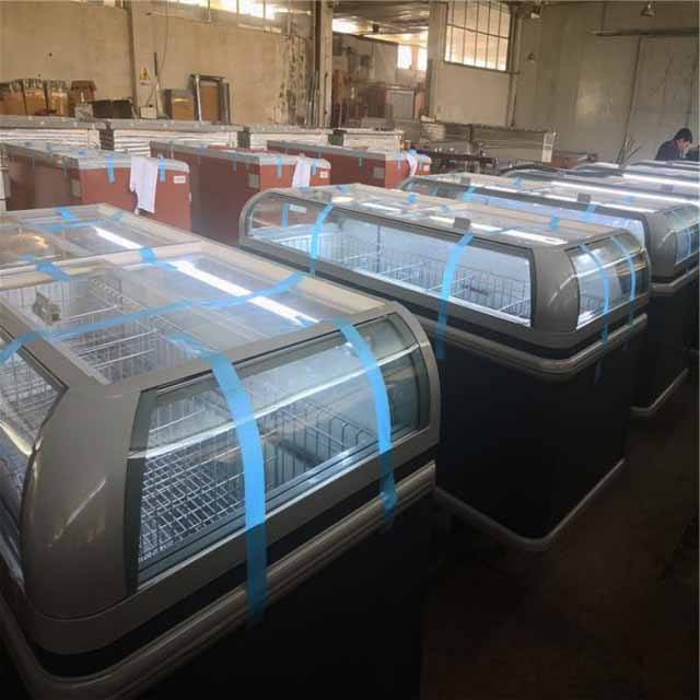 Supermarket Combined Island Freezer Commercial Combi Freezer