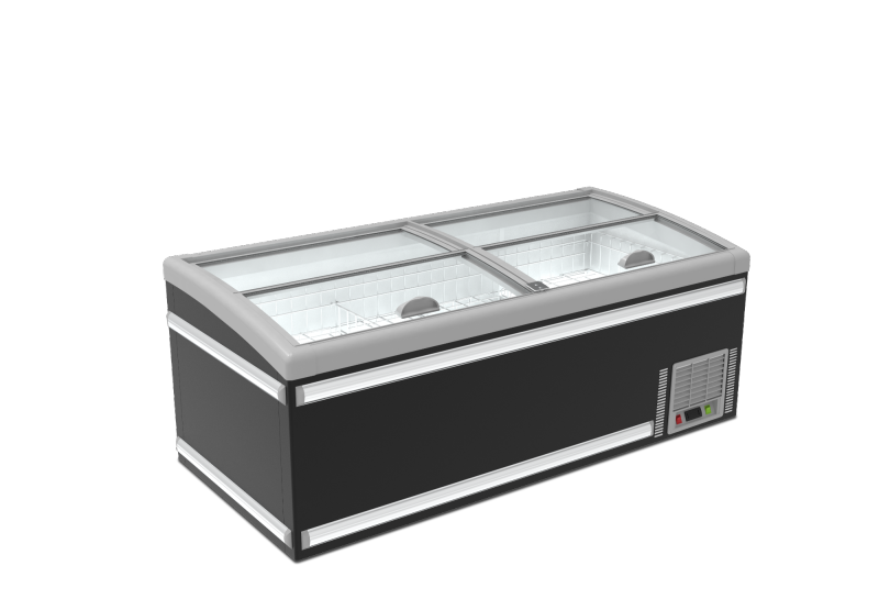 Island Display Freezer Direct Cooling Combination Freezer