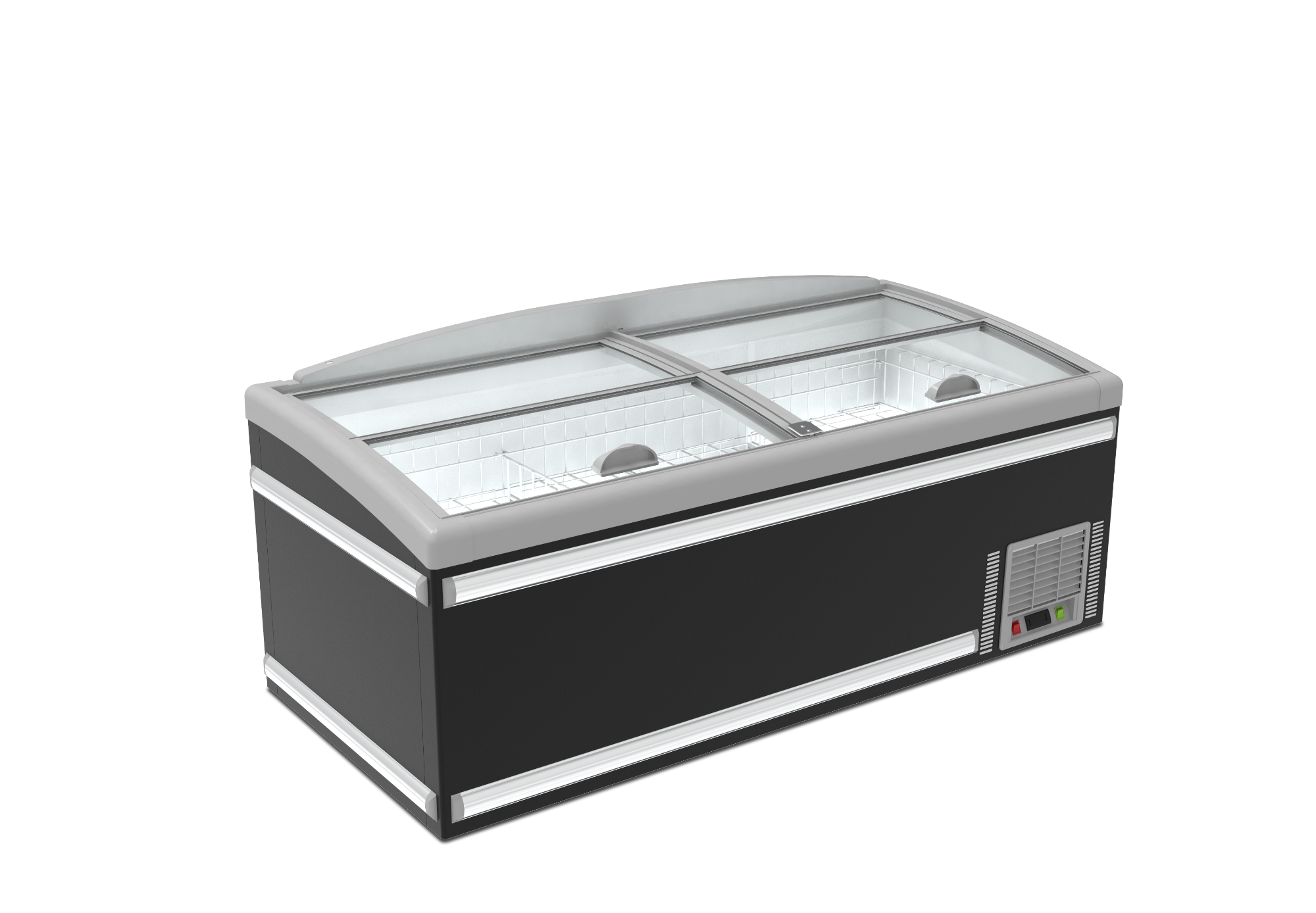 Island Display Freezer Direct Cooling Combination Freezer