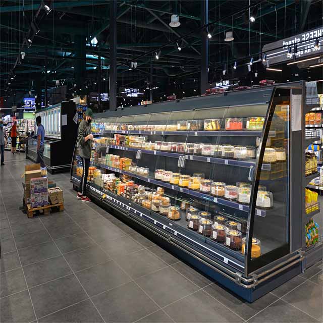 Semicircle Open Showcase Refrigerator