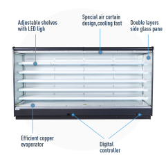 Commercial Open Display Fridge