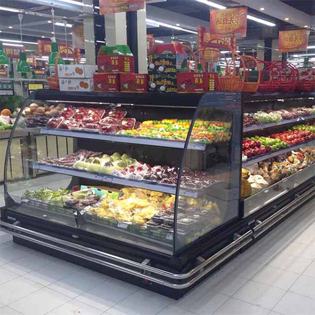 Semicircle Open Front Display Fridge