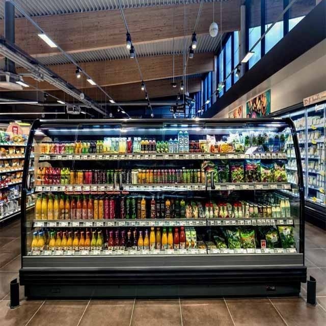 Semicircle Open Showcase Refrigerator