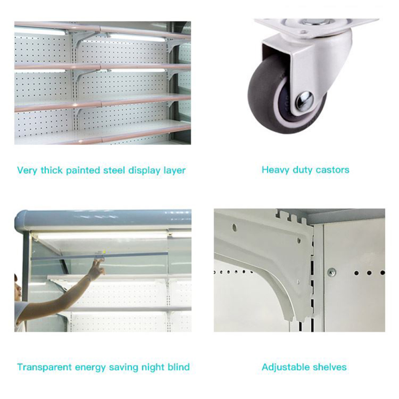 Large Vertical Multideck Cabinet Open Display Chiller