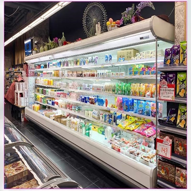 Commercial Air Curtain Cabinet Multideck Open Cooler