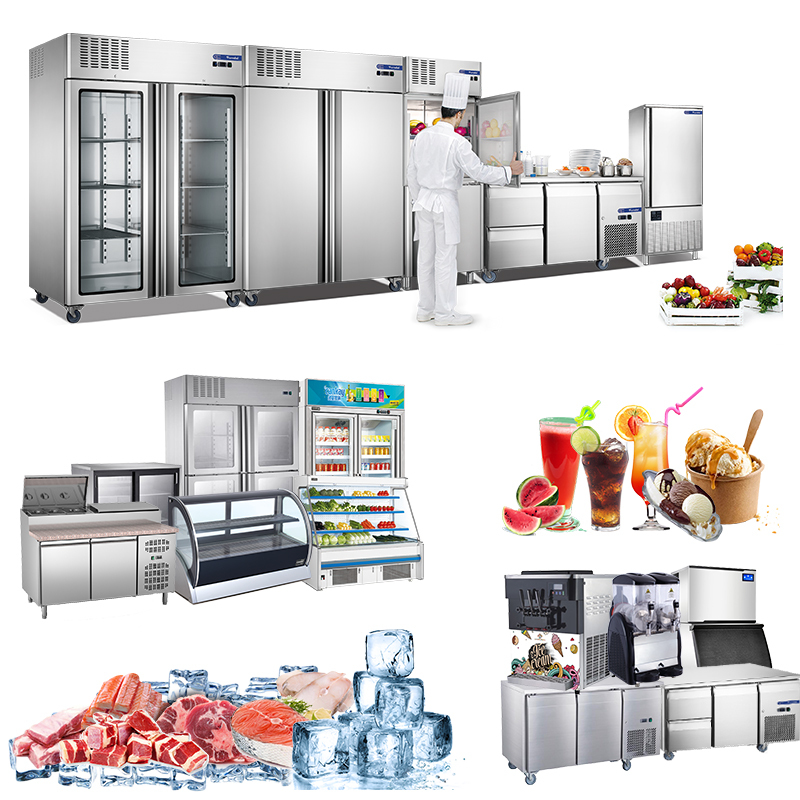 Commercial Stainless Steel Kitchen Freezer