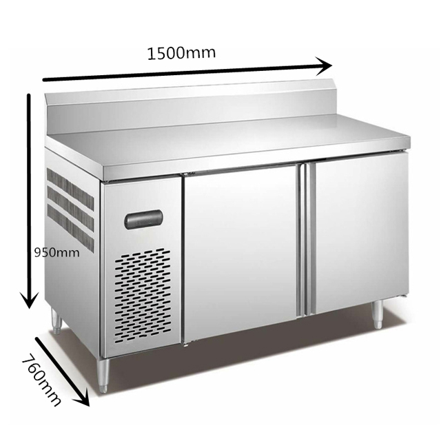 Work Table Refrigerator With Drawers