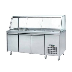 Work Table Refrigerator Salad Showcase
