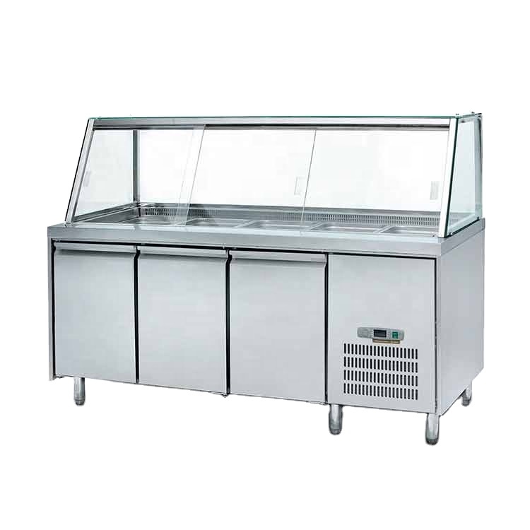 Work Table Refrigerator Salad Showcase