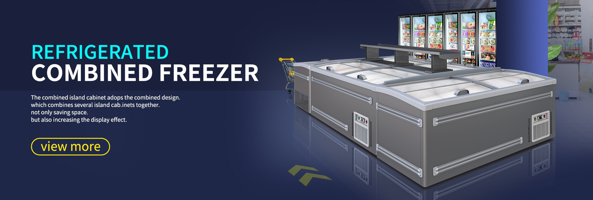 Island display freezer