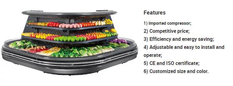 Frust Vegetable Circle Open Display Cooler