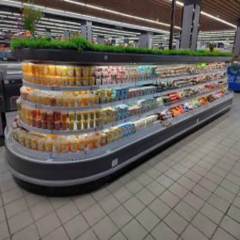 Round Open Display Chiller