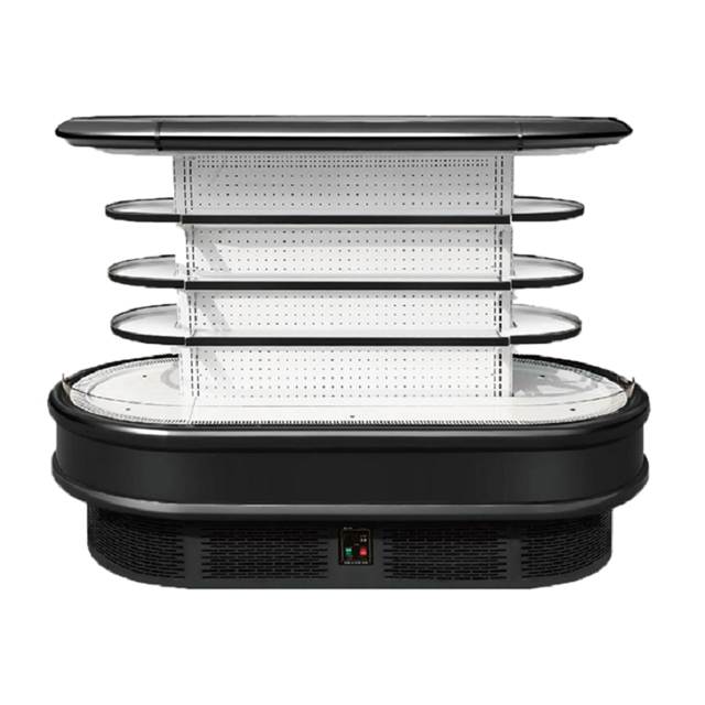 Rectangle Island Open Display Cooler