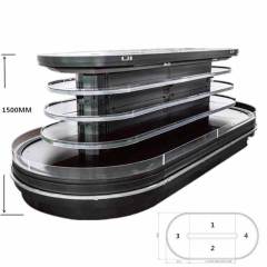 Supermarket Round Island Open Chiller