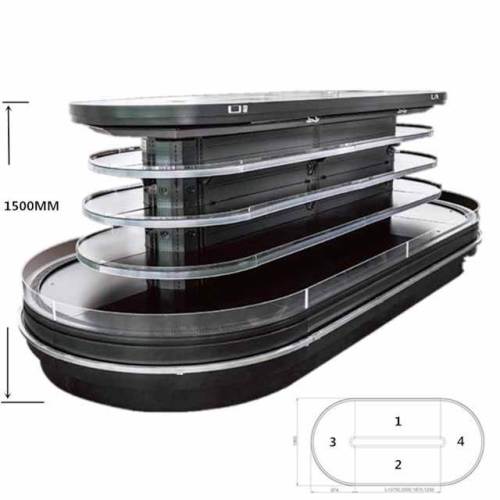 Supermarket Round Island Open Chiller
