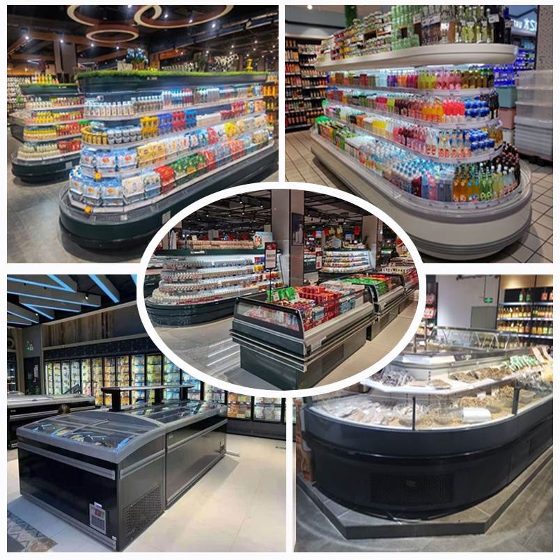 Round Open Display Chiller