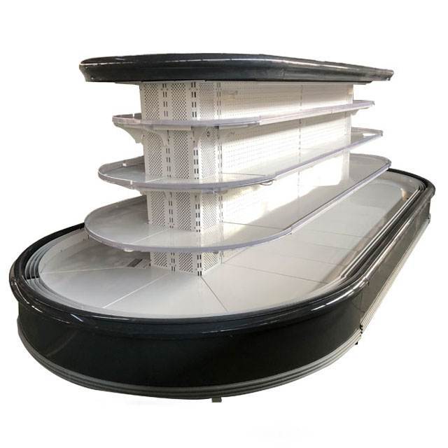 Round Island Open Display Refrigerator