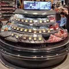Round Open Display Cooler
