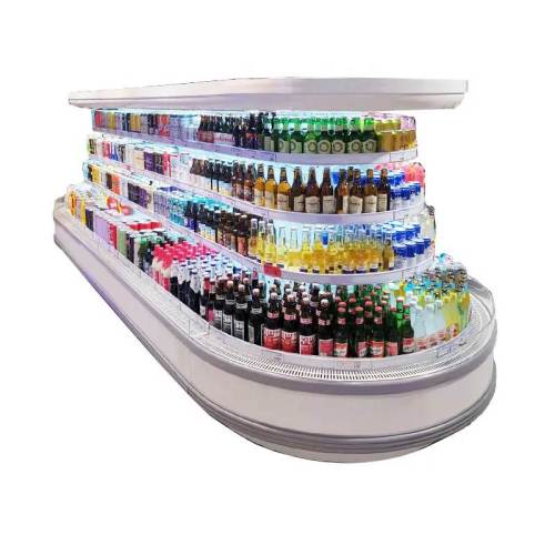 Round Island Open Display Fridge