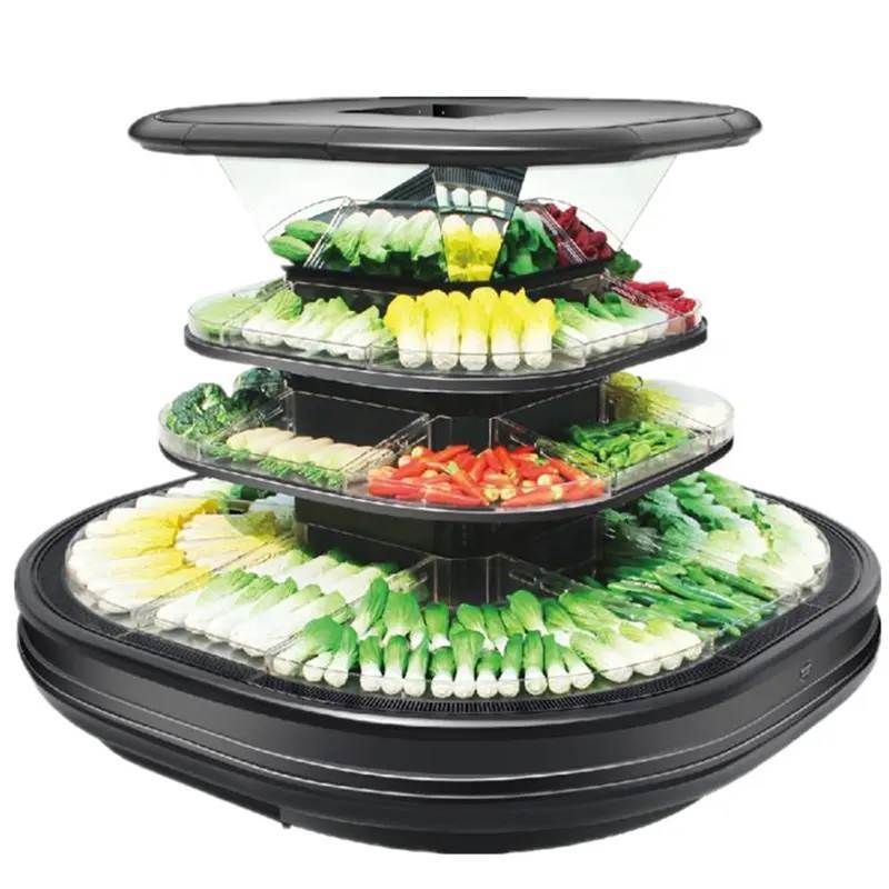 Round Open Display Cooler
