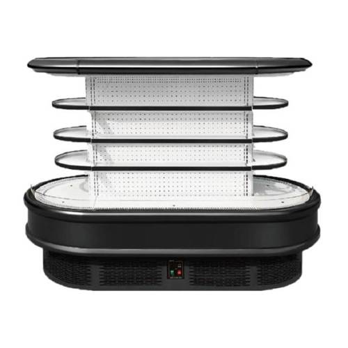 Mini Round Island Open Dairy Fridge