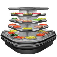 Frust Vegetable Circle Open Display Cooler