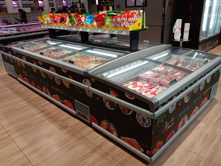 Supermarket Island Display Freezer