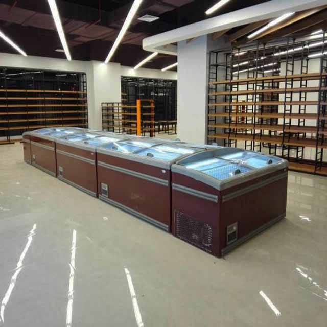 Commercial Frozen Food Display Chiller Refrigeration