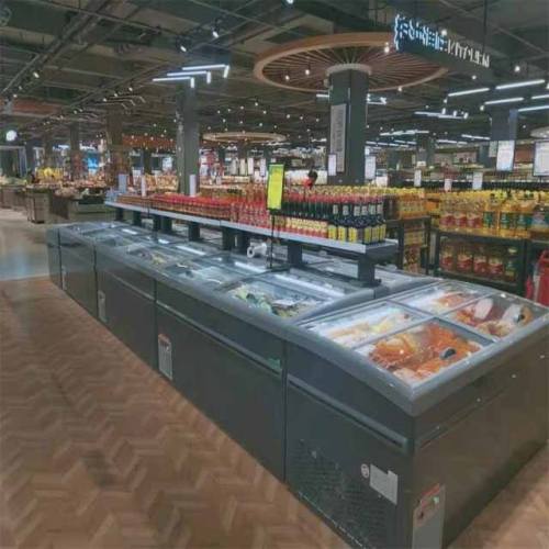 Chest Freezer Island Glass Freezer