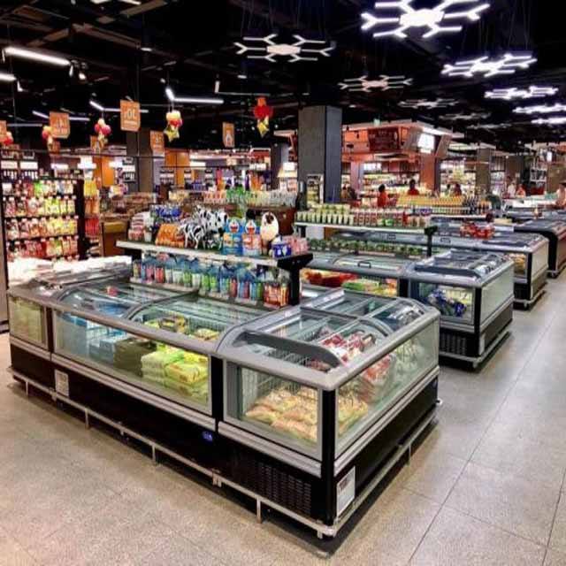 Chest Freezer Island Glass Freezer