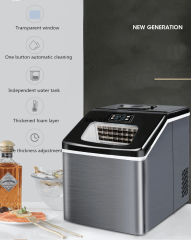 NEW Ice Machine Commercial Tea Shop Small Square Ice 25-30kg Home Ice Maker