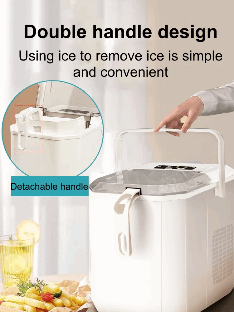 15KG Ice Machine Portable Electric Ice Maker Machine Mini Countertop Ice Bullet Maker